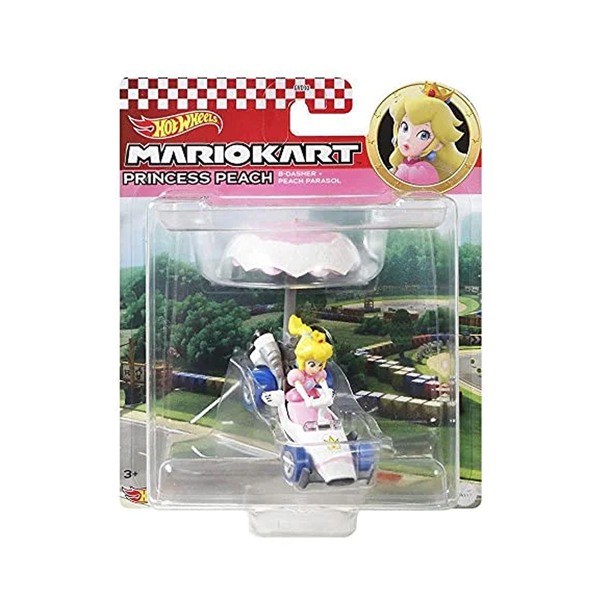 Hot Wheels Mario Kart Princess Peach B-Dasher Peach Parasol
