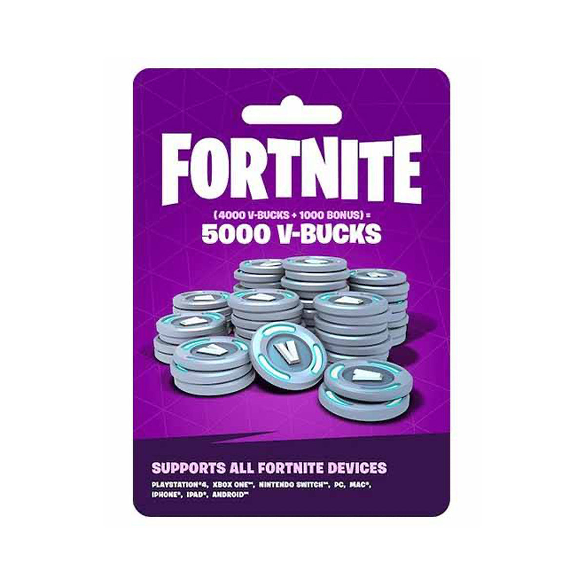 Tarjeta de regalo Fortnite 5000 V-Bucks