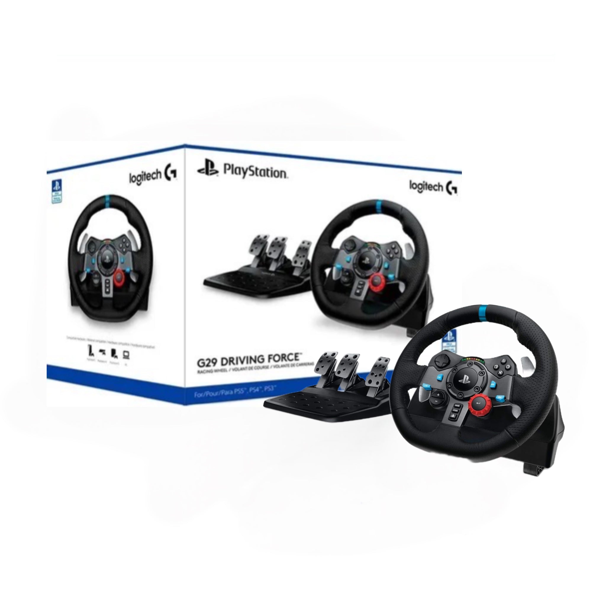 Volante y pedales Logitech G29 Driving Force.