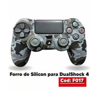 Gomas Protectoras De Silicon Ps4 Camuflaje Verde