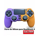 Gomas Protectoras De Silicon Ps4 Amarillo & Morado