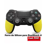 Gomas Protectoras De Silicon Ps4 Negro  & Amarillo