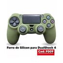 Gomas Protectoras De Silicon Ps4 Verde Oscuro