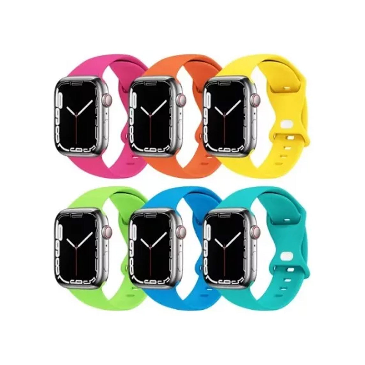 Correas De Silicon Deportivas Apple Watch Colores Variados