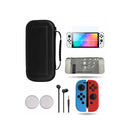 Combo de Estuche Viajero Rígido Para Nintendo Switch Negro