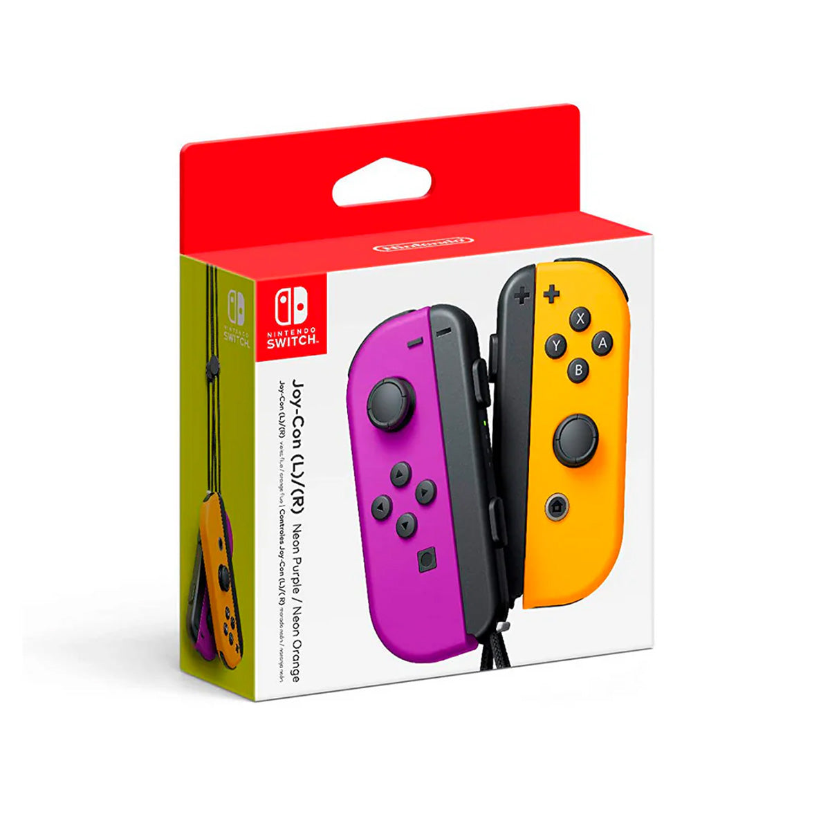 Control Nintendo Switch Joy Con L/R Neon Purple & Orange