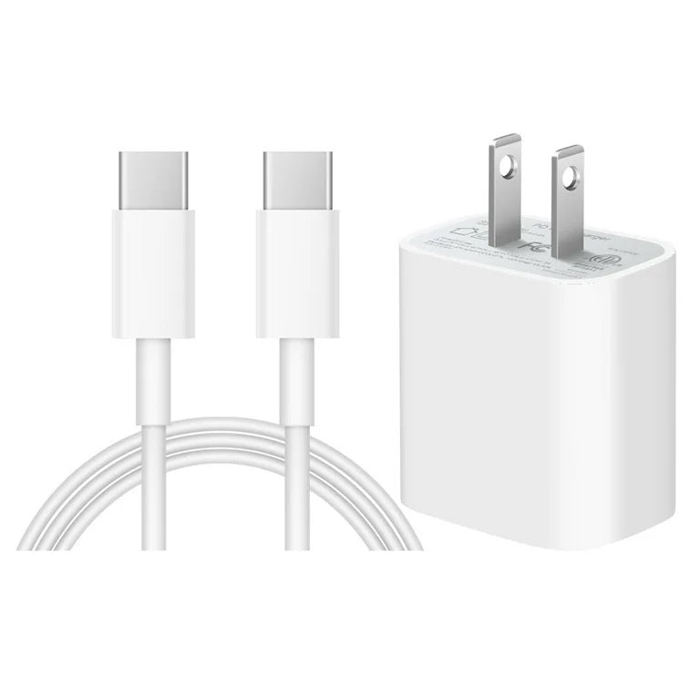 Cargador Rápido 20W con Cable de USB-C a conector USB-C para iPhone (Certificado)