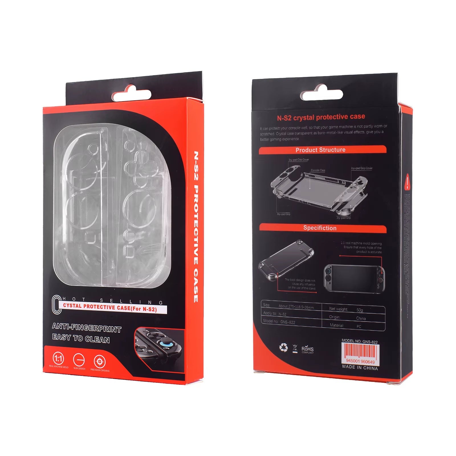 Forro Acrilico Transparante para Nintendo Switch