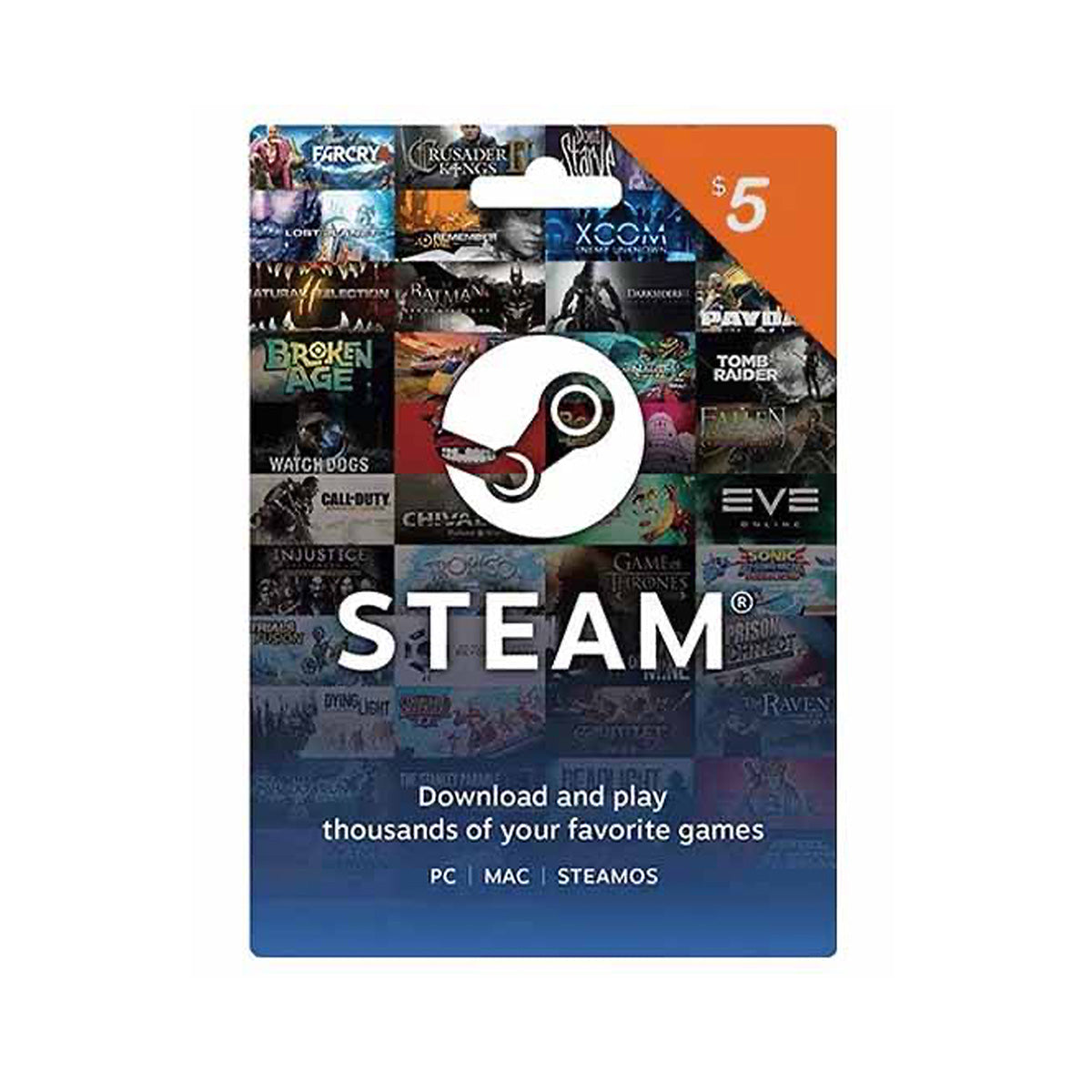 TARJETAS STEAM 5$ [Digital Code]