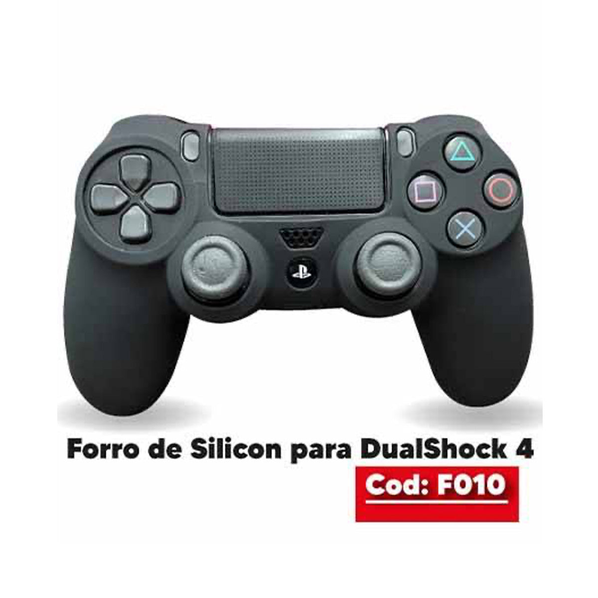 Gomas Protectoras De Silicon Ps4 Negro