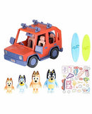 Bluey Heeler Family 4WD Vehículo Set de 4 figuras