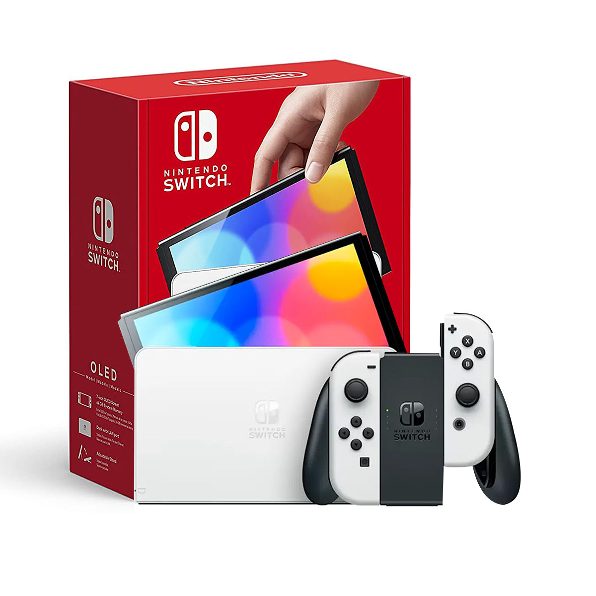 Nintendo Switch OLED  with White Joy-Con. Con Cashea