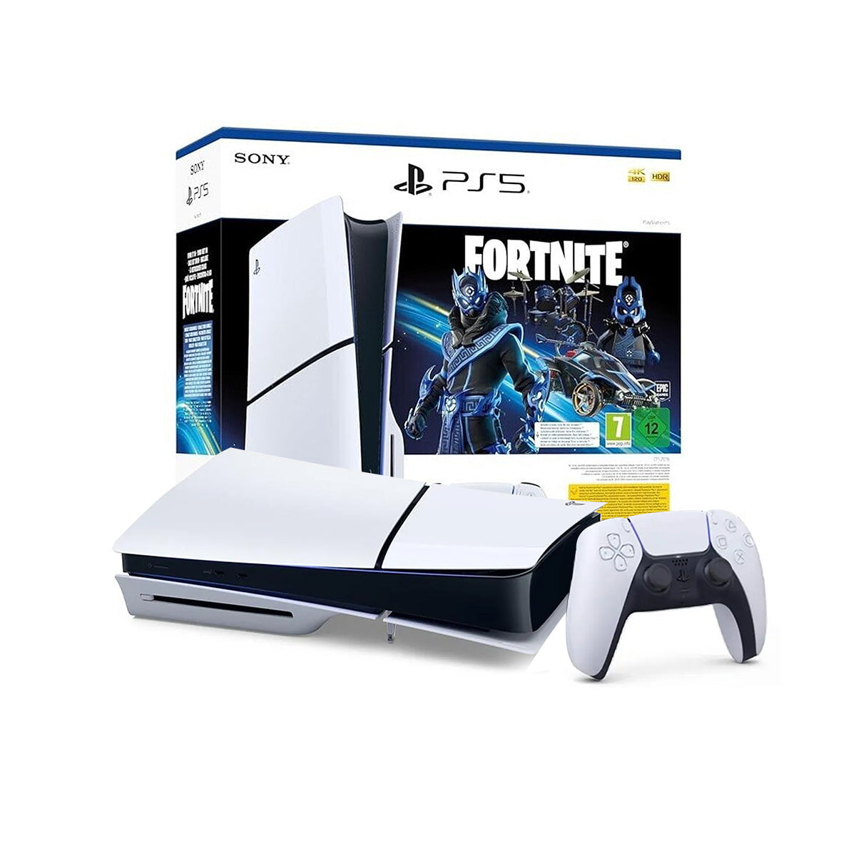 Consola Ps5 Slim Lectora de disco: Pack Fortnite Cobalt Star 1TB nueva