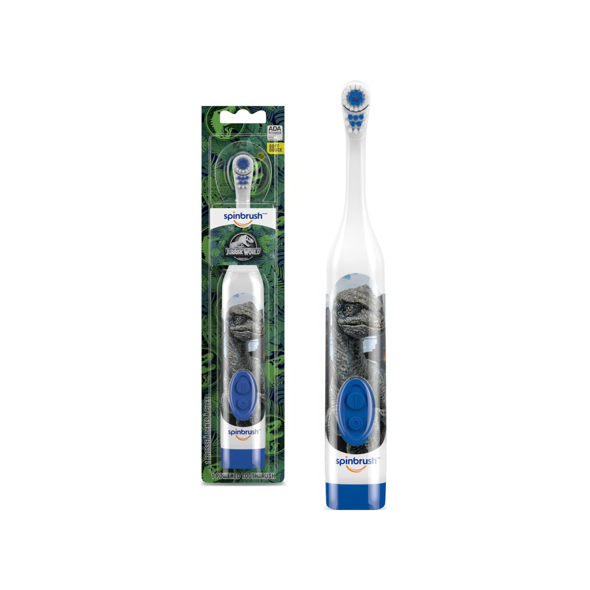 Cepillo de dientes eléctrico para niños Jurassic World Spinbrush.