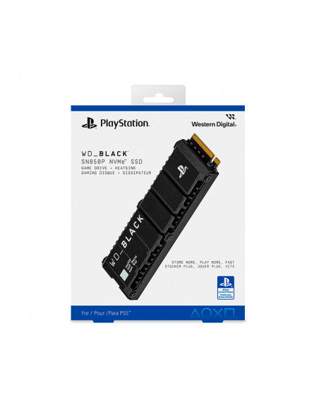 Memoria WD Black SN850P 1TB PS5 - Unidad SSD M.2