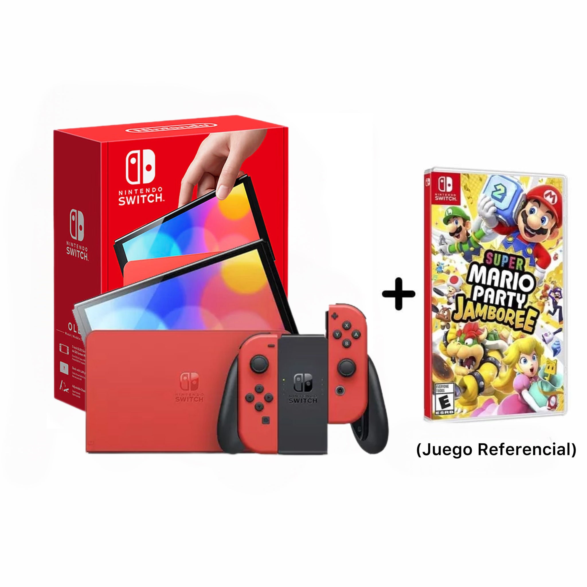 Consola Nintendo Switch OLED Mario Red Edition (Combo Incluye un juego + Vidrio Templado) Like New Cashea