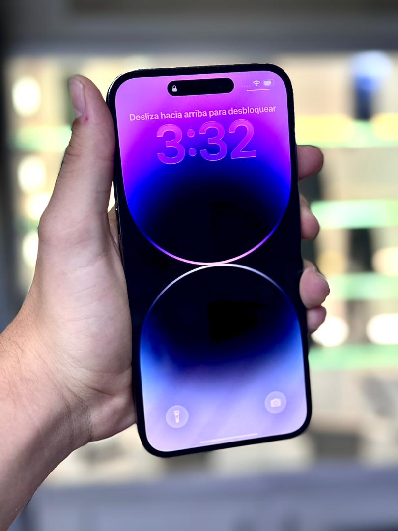 Apple iPhone 14 Pro Max 256 GB Morado (Dual-Sim) Batería 85% Like New