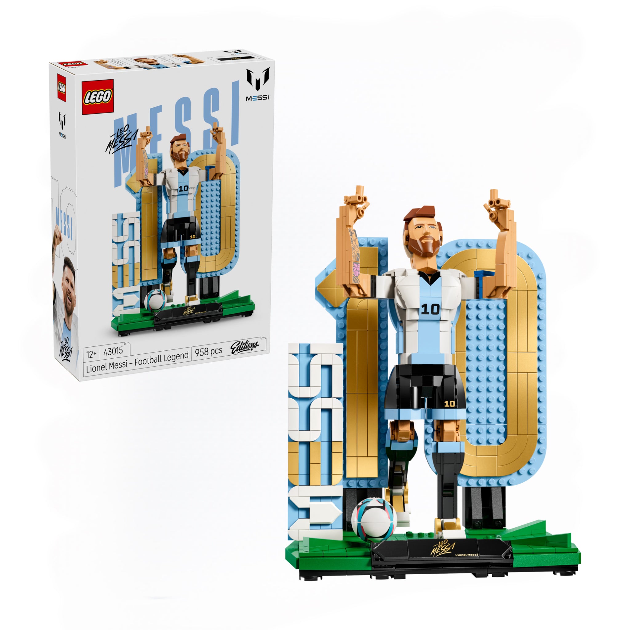 Preventa LEGO Lionel Messi Leyenda del Fútbol Maqueta 3D con 2 Poses