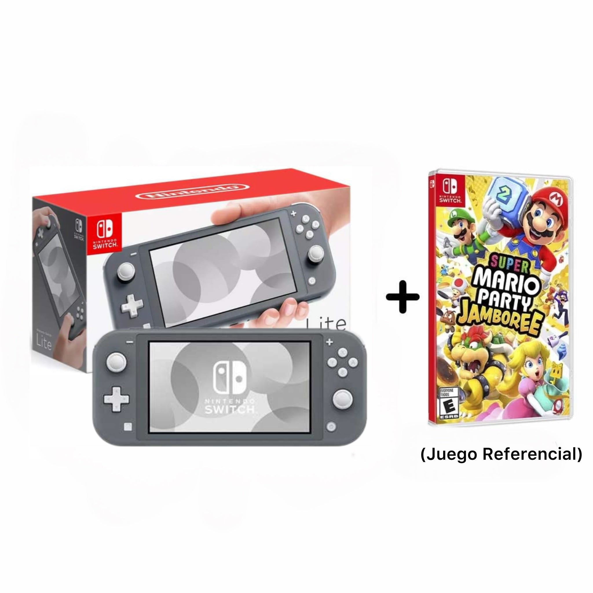Nintendo Switch Lite Gris (Incluye juego a elección+Vidrio Templado + Gomas para Joystick)