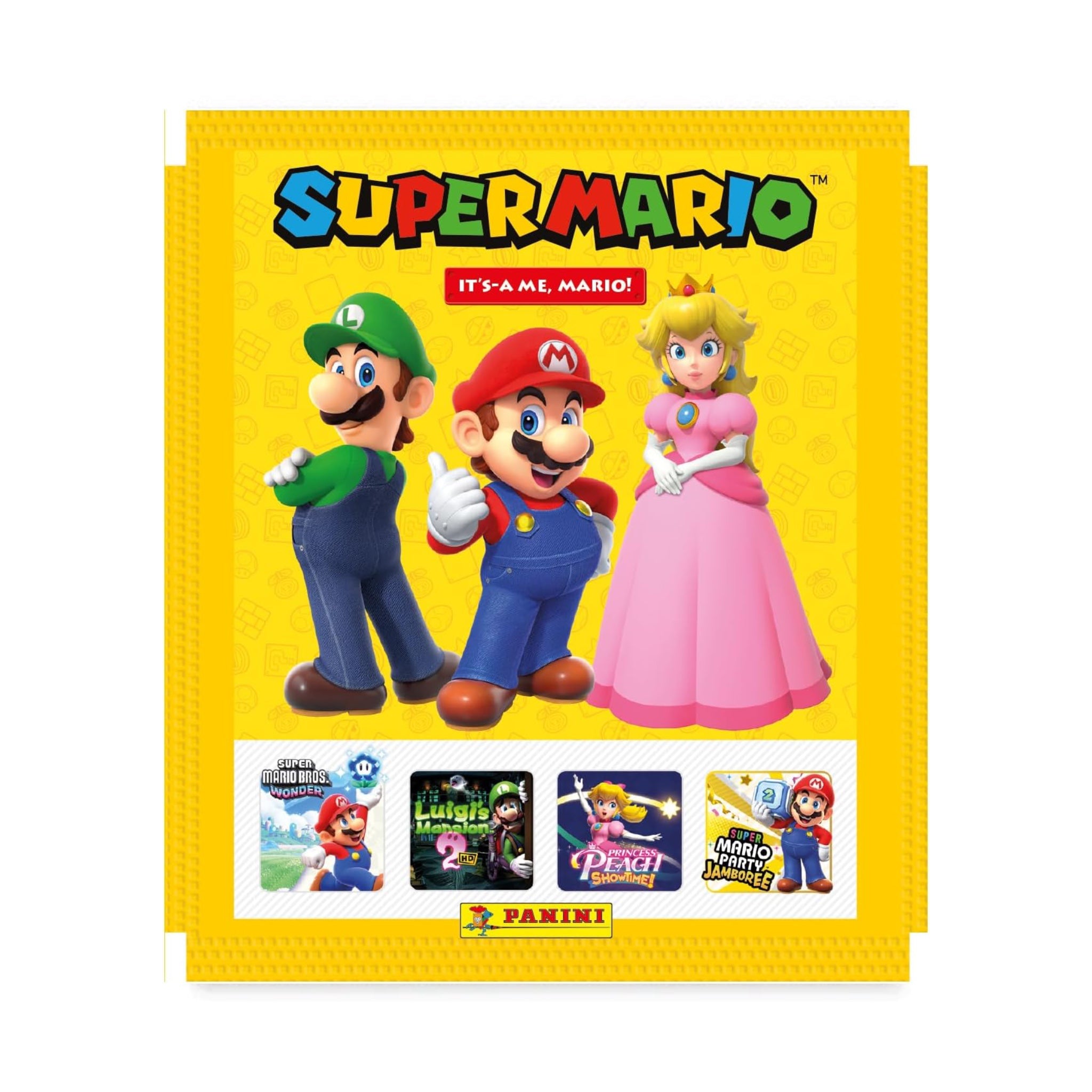 Super Mario Its a me Mario Sobre de Barajitas Panini