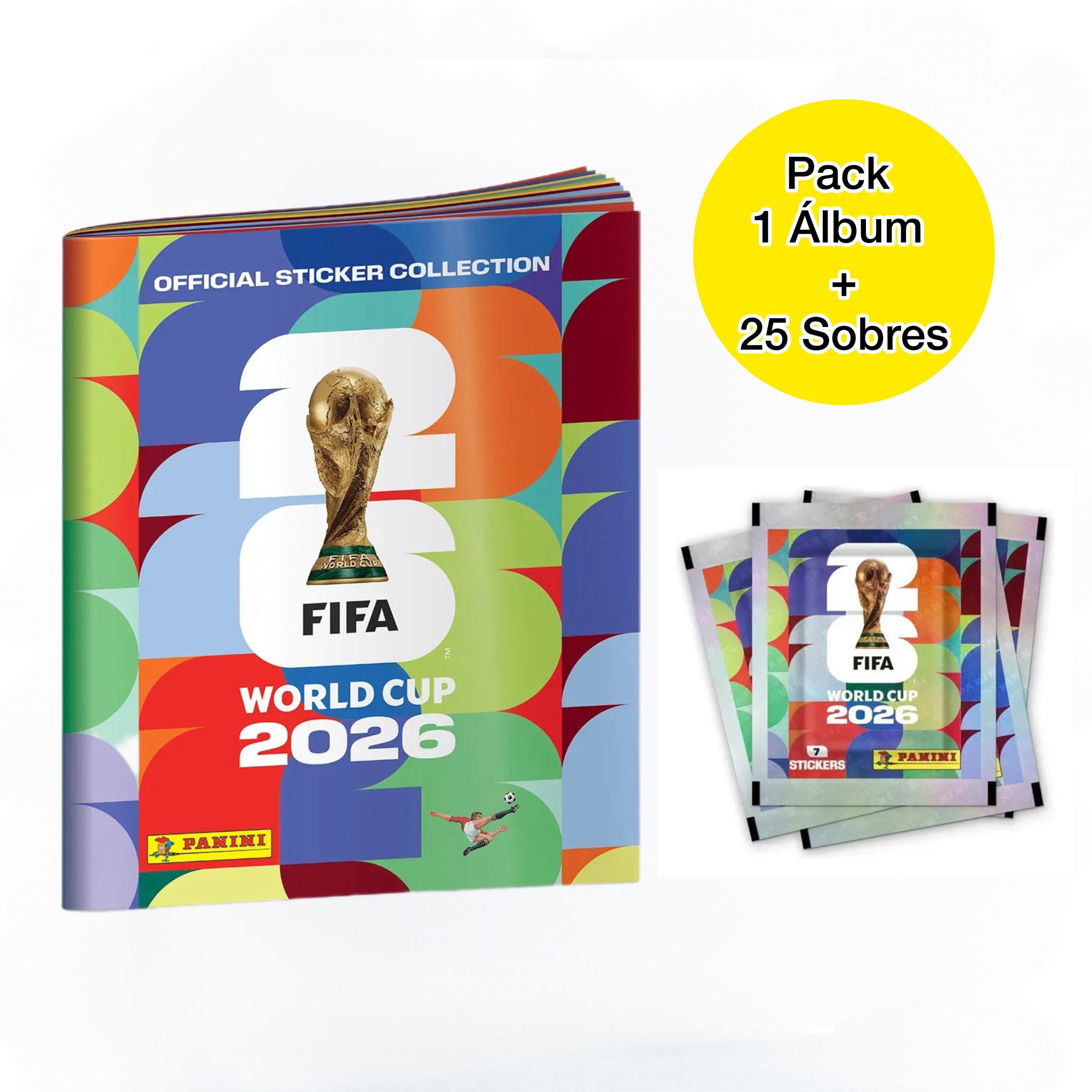 FIFA World Cup 2026 Album Tapa Blanda + 25 Sobres Panini
