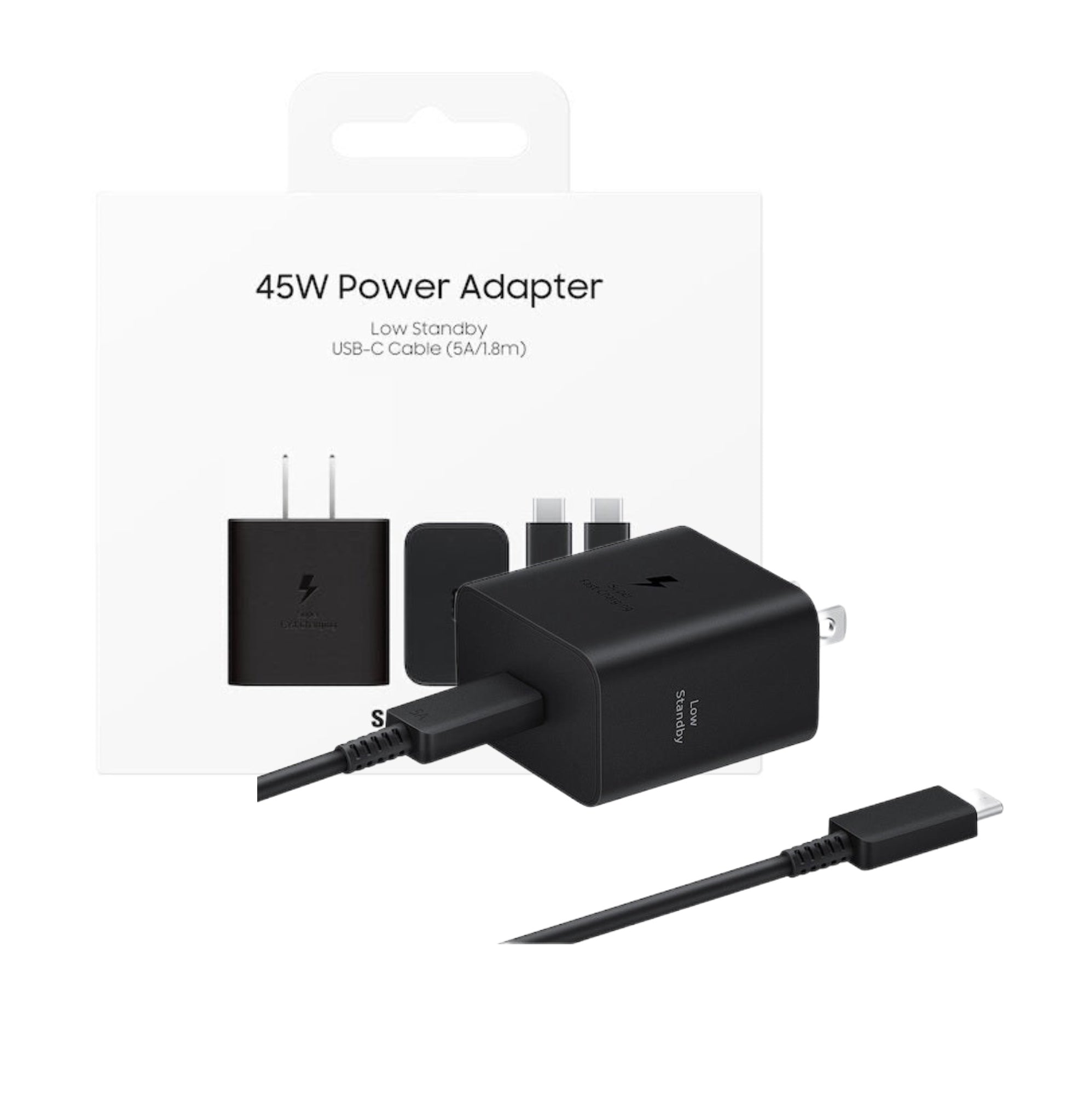 Cargador Samsung Original de 45W PD con cable C USB de (5A/1.8m)