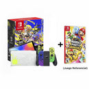 Nintendo Switch OLED Edición Limitada Splatoon 3 Neon Blue And Yellow Joy Con (Combo Incluye un juego + Vidrio Templado)