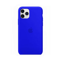Forro Silicon iPhone 13 Pro Max Azul Rey