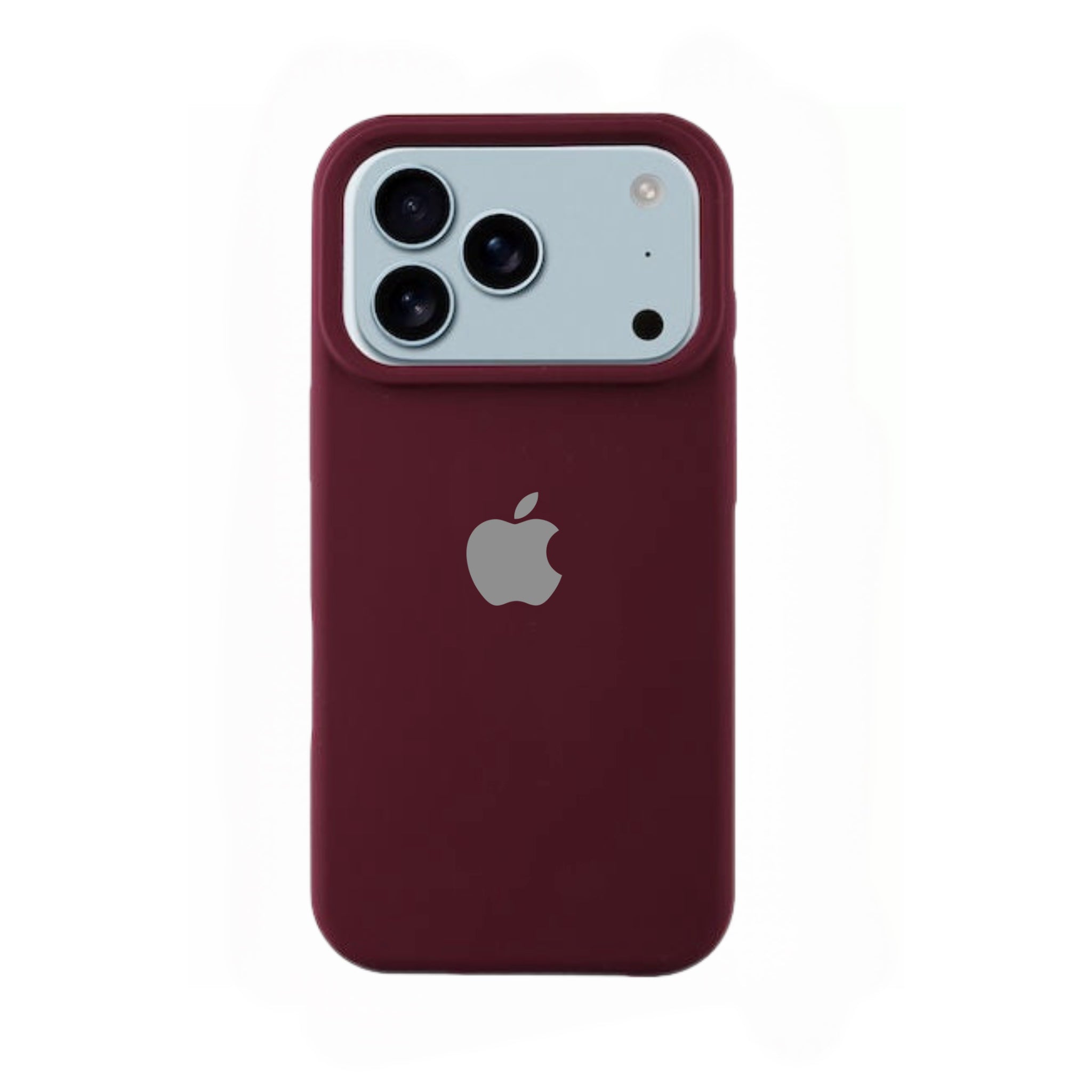 Forro Silicon iPhone 17 Pro Max Vinotinto