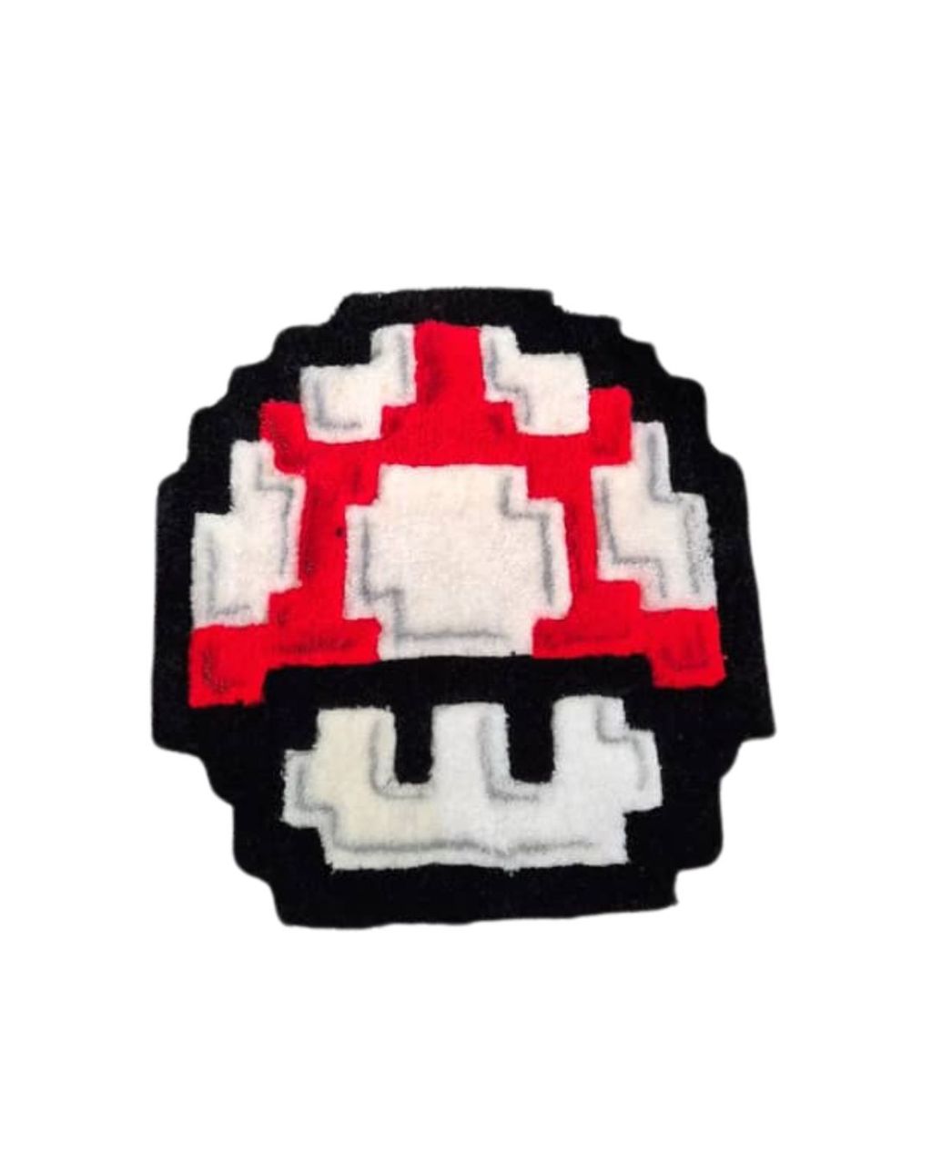 Toad Rojo Alfombra decorativa para niños (41 cm x 38 cm)