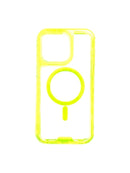 Forro Transparente con Borde Amarillo 360 iPhone 15